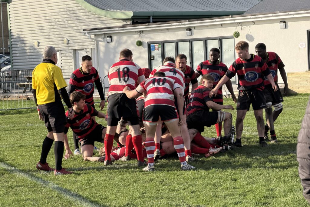 Chris Carra playing rugby for Morriston RFC